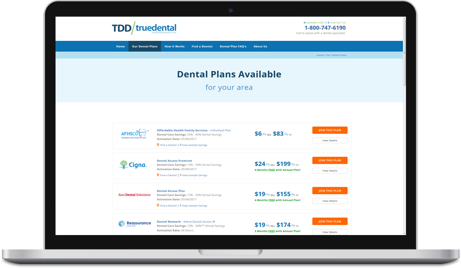 Dental Plans for Families, Individuals, Groups, Students and Seniors